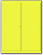 NextDayLabels - 8-1/2 x 11 Neon Color High Light Fluorescent Labels