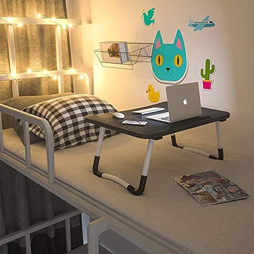 Laptop Bed Desk, Foldable Lap Desk with Storage Drawer, Cup and Phone Holder,...