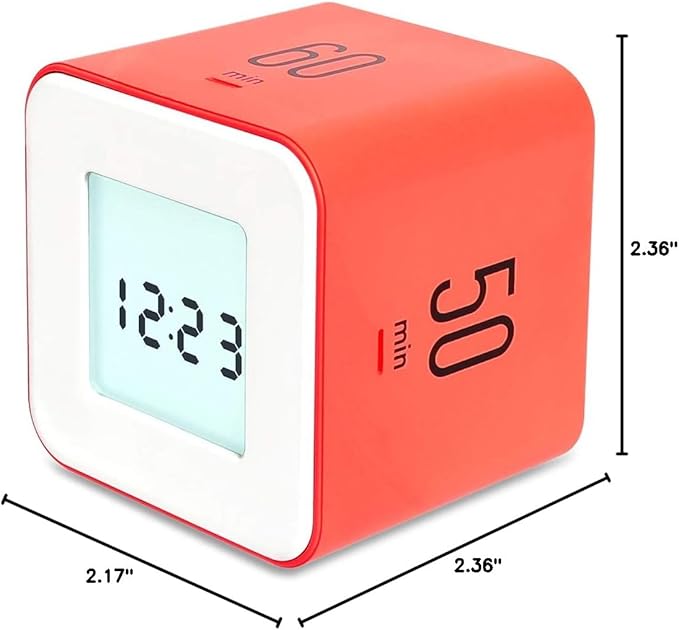 mooas Multi Clock Time Cube Timer, Alarm & Backlight Desk Productivity - Image 10