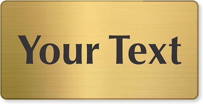 SmartSign Custom Brass Sign by SmartSign
