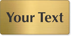 SmartSign Custom Brass Sign by SmartSign