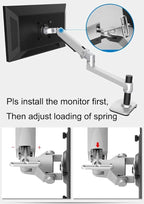 XSJ8013WT Wall Mount Laptop Holder Ultra Long Arm Aluminum Mechanical Spring - Image 8