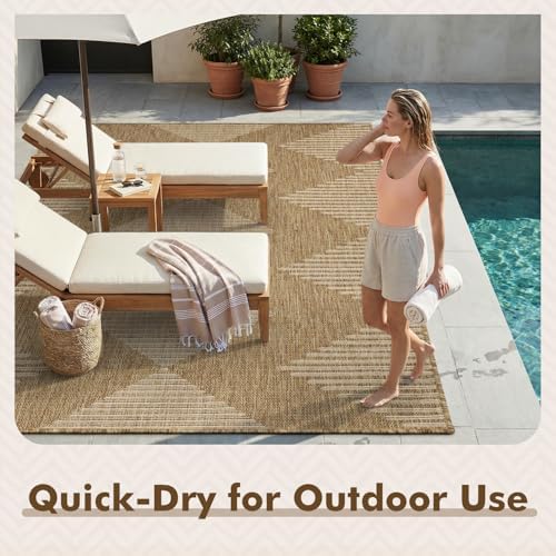 montvoo-2x6 ft indoor outdoor runner rugs for entryway, front angle view