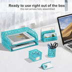 easypag desk organizers and accessories 5 pieces office, side view