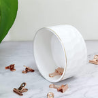Paper Clip Holder, Ceramic Paperclip Holders, Paper Clip Organizer for Desk, Cute Paper Clip Dispenser, White