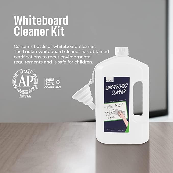 Loukin Non-Toxic Whiteboard Cleaner, 1 Gallon Dry Erase Board Cleaner - Image 2