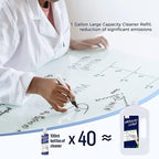 Loukin Non-Toxic Whiteboard Cleaner, 1 Gallon Dry Erase Board Cleaner - Image 3