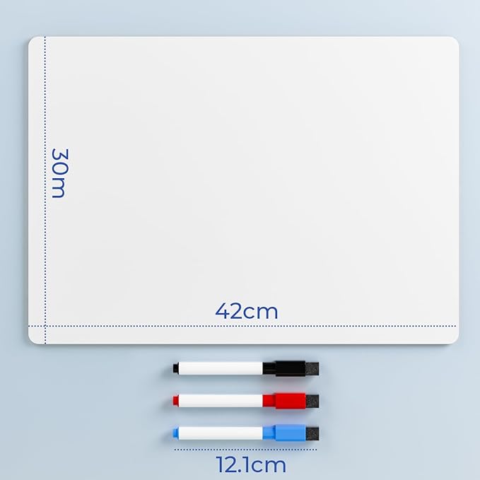 Nicpro 12 x 16 inches Lapboard Small Dry Erase Lap Board Double Sided - Image 2