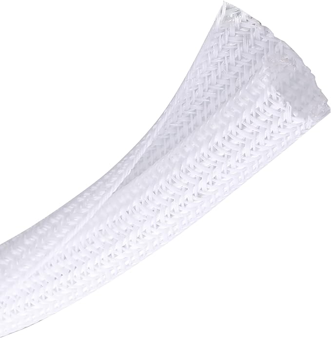 CrocSee 10ft - 1.25 inch Braided Cable Management Sleeve Cord Protector - by CrocSee