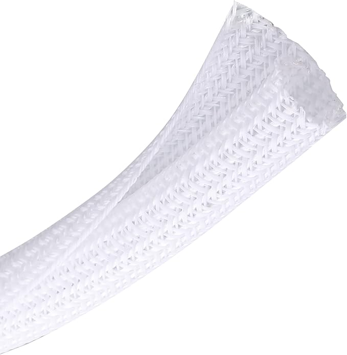 CrocSee 25ft - 1/4 inch Braided Cable Management Sleeve Cord Protector - by CrocSee