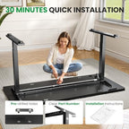 SIAGO Black 60x28 in Standing Desk, 1 Inch Thick Tabletop, Double Frame | Electric, Holds 220lbs, Sit Stand, 3 Memory Height Adjustment, Extra Deep Table Top, Black Frame
