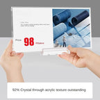 ECKEK Magnetic Sign Holder Grip Holder, Powerful Magnet, Acrylic Sign Holder - Image 2