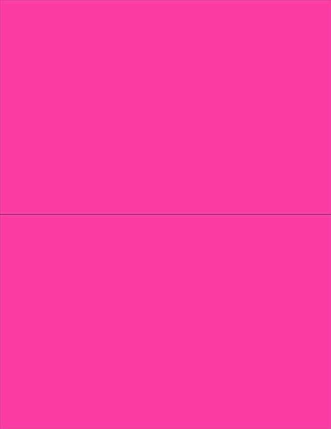 NextDayLabels - 8-1/2 x 11 Neon Color High Light Fluorescent Labels by NextDayLabels