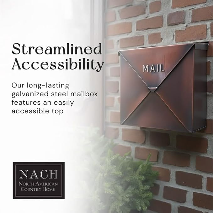 NACH Mailboxes for Outside Wall Mount, Waterproof Mailboxes for Outside - Image 5