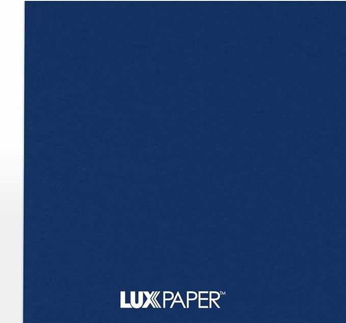 LUXPaper 8.5" x 11" Cardstock | Letter Size | Navy Blue | 100lb. Cover | 50 Qty - Image 6