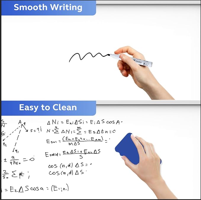 Double-Sided Whiteboard and Corkboard on Wheels, 48 x 32 Inch Magnetic Dry - Image 8