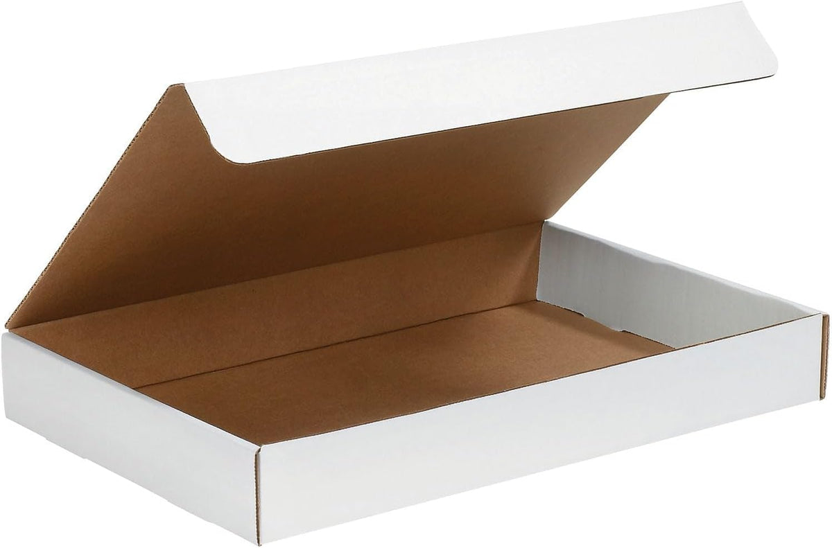 BOX USA Moving Boxes Large 17"L x 11"W x 2.5"H 25-Pack, Cardboard Box