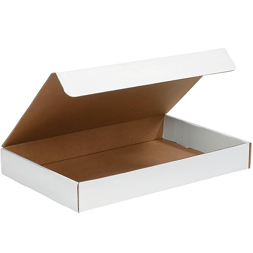 BOX USA Moving Boxes Large 17"L x 11"W x 2.5"H 25-Pack, Cardboard Box by BOXUSA