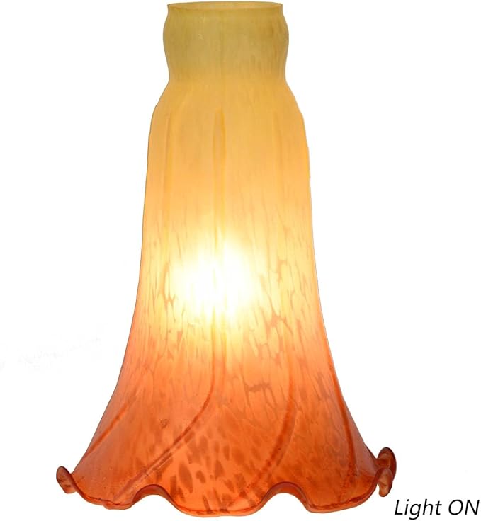 Bieye LS11 Lily Flower Blown Glass Lampshade - Image 2