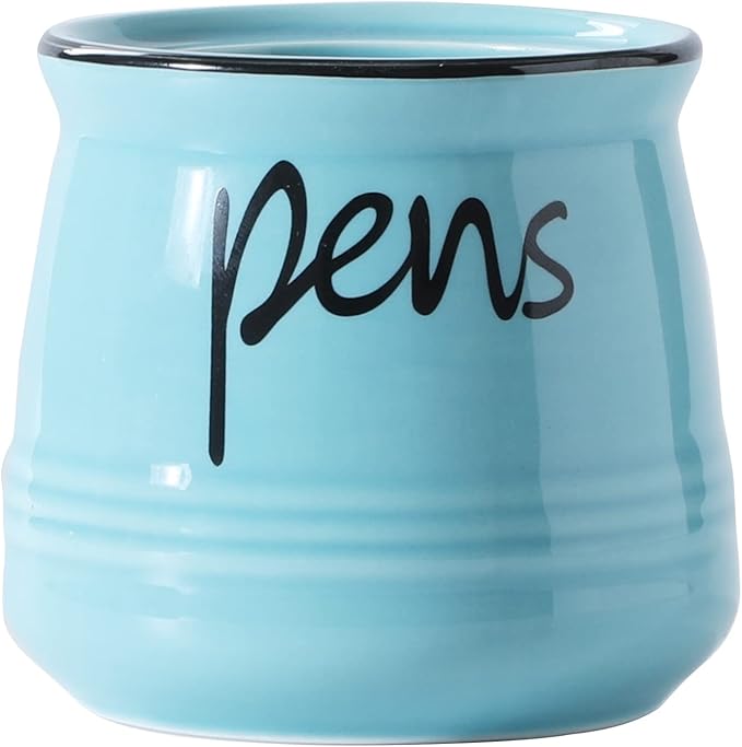 ONTUBE Porcelain Pens Holder Stand, Ceramic Pencils Holder by ONTUBE
