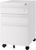 Fesbos 3 Drawer Vertical File Cabinet, Mobile Filling Cabinet by Fesbos