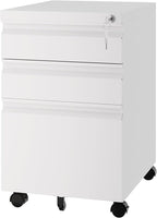 Fesbos 3 Drawer Vertical File Cabinet, Mobile Filling Cabinet by Fesbos