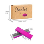 NatSumeBasics 6000 Rose Red Staples Colored Staples - Image 6