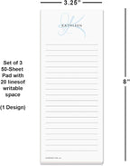 Current Initial Personalized Lined Notepad Set – Set of 3, 50-Sheet Pads - Image 2