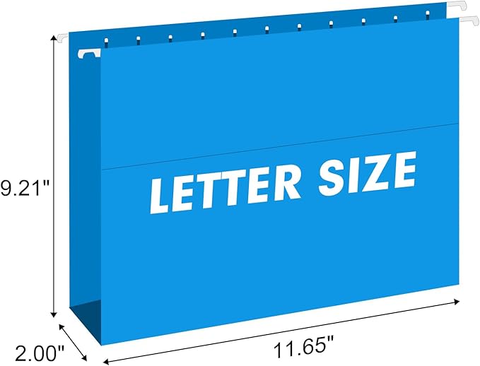 Extra Capacity Hanging File Folders, RAZCC 30 Pack Letter Size Reinforced - Image 2