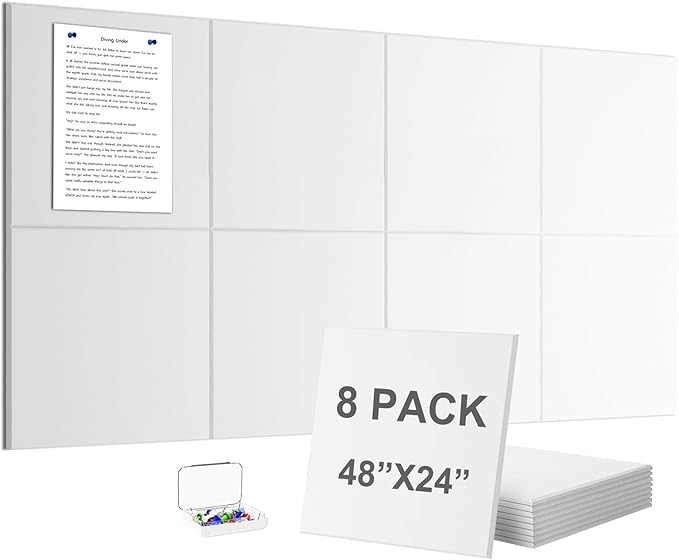 G Gamit Large Felt Wall Tiles Bulletin Board, Large Cork Board Alternative by GGAMIT