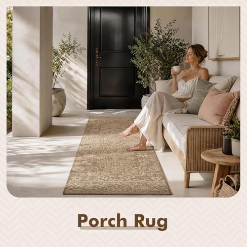montvoo-2x6 ft indoor outdoor runner rugs for entryway, side view