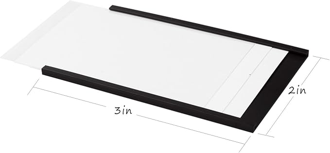 Realth C Channel Magnetic Label Holders 2'' x 3'' 50 Pack, Magnetic File - Image 2