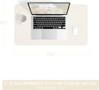 YSAGi Non-Slip Leather Desk Pad, Desk Matt - Image 5