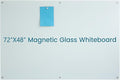 Magnetic Glass Dry Erase WhiteBoard 72"x48", Frosted Surface Glass White Board by JYYPWB