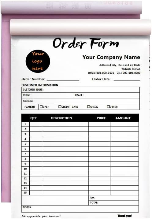 Custom Carbonless Sales Invoice Form Books by Unknown