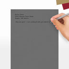 LUXPaper 8.5" x 11" Cardstock | Letter Size | Sterling Gray Linen | 100lb. - Image 5