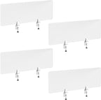 Desk Divider 4 Pcs Desk Privacy Panel 47.2''L x 15.8W'' Office Partitions