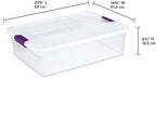 Sterilite 24-Pack 32 Quart ClearView Latch Box, Stackable Organizer Bins - Image 3