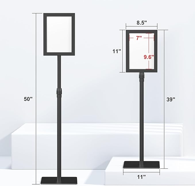 Relx Adjustable Outdoor Sign Holder Stand - Image 3
