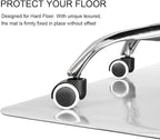 Kuyal Clear Chair mat for Hardwood Floor 46 x 60 inches Transparent Floor Mats - Image 4