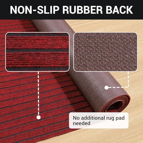 stripe runner rug 2 x 6 ft indoor shown in use