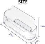 Qizpcer 16 Pack Clear Desktop Business Card Holder Display, Plastic Business - Image 4