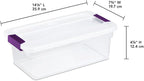 Sterilite 24-Pack 6 Quart ClearView Latch Box, Stackable Organizer Bins - Image 3