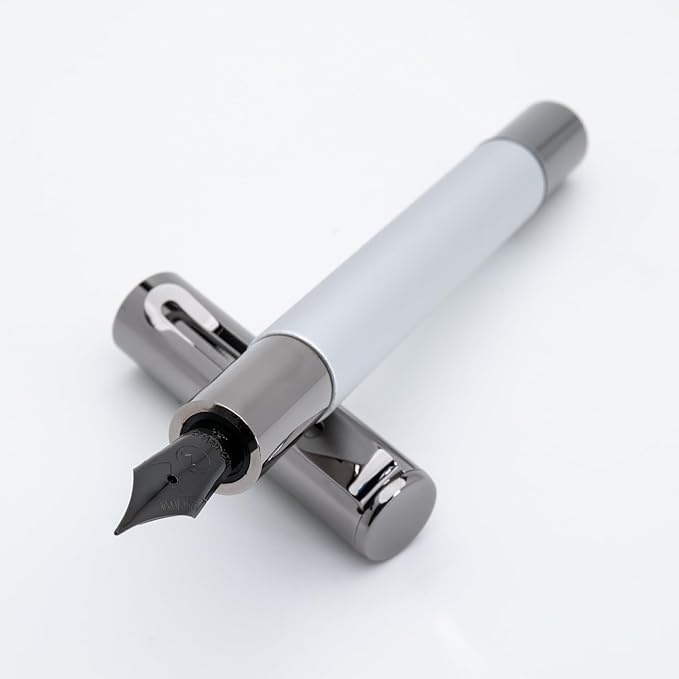 Monteverde USA Ritma Fountain Pen in Silver – Medium Nib, Balanced JoWo by Monteverde