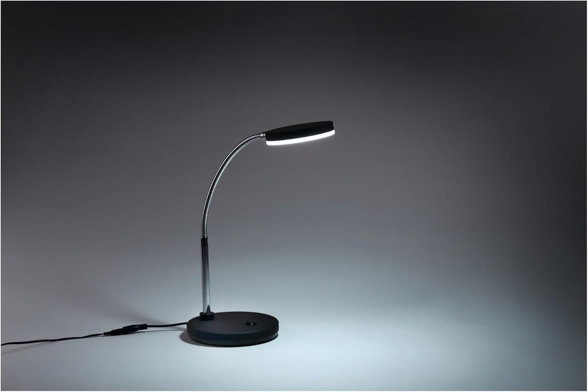 Bostitch Office LED Metal Gooseneck Desk Lamp, Flicker Free, Adjustable Head ...