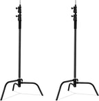 2 Packs C-Stand Kit, Heavy Duty Steel Photography Light Stand Kit, Adjustable by soonpho