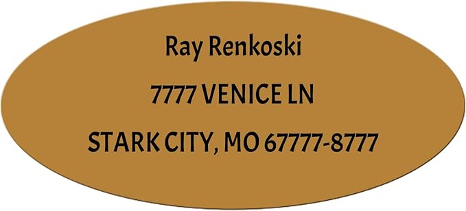 Made in USA Custom Return Address Stickers Labels Customized Mailing Label by HOOKAH+SUN