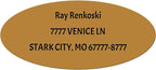 Made in USA Custom Return Address Stickers Labels Customized Mailing Label by HOOKAH+SUN