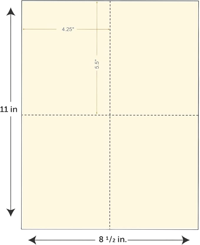 Limited Papers 8.5x11 Perforated Paper, 20/50 Pound, 75 GSM, Variety of - Image 2