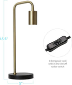 O’Bright Industrial Desk Lamp, 100% Metal Lamp, UL Certified Ceramic E26 Socket - Image 7
